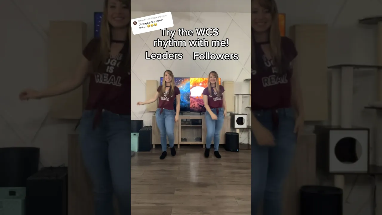 Learn the WCS rhythm but slower this time❤️ #howto #learnwithme #instructions #dance #westcoastswing