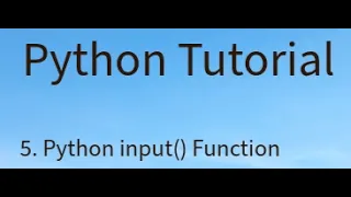 Python input - Take Keyboard Input Like a Pro
