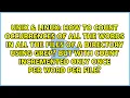 How to count occurrences of all the words in all the files of a directory using grep But with