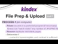 Processing files for a Kindex Archive