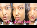 QUICK GLOSSY NUDE LIP TUTORIAL Delah vlogs