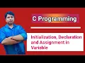 How to Initialization Declaration Assignment a variable in C Rules of Variable