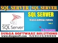 Sql Server tutorial onlinetraining Cascading rules Part - 2 by Narayana