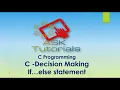 Decision Making In C if else C programming tutorials for beginner part 15