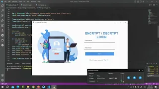 Login system secret message encryption decryption python based gui PYTHON GUI