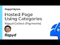 Rapyd Bytes Hosted Checkout Page Using Categories