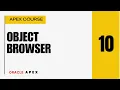 APEX 10 What is Object Browser Working with Object Browser in Oracle Apex SQL Workshop