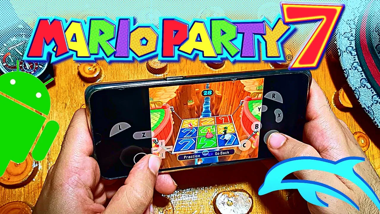 Mario Party 7 Game Gamecube Android - Dolphin Emulator Mobile - Gameplay - 2022