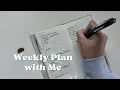 Weekly plan with me hobonichi weeks minimal planner minimalist planner Nicole makes plans