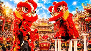 Acrobatic Lion Dance Competition, Atraksi Barongsai Tonggak lion dance high pole múa lân 舞獅 cny