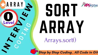 8 - 1 Write a Java program to sort the numeric array using Arrays sort