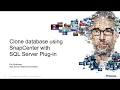 How to clone a database using SnapCenter with SQL Server plug-in
