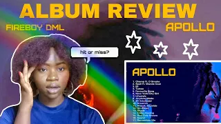 fireboy dml apollo album review was it too early