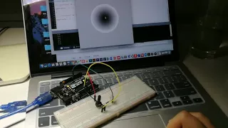 use potentiometer to do simple data visualization in Processing and Arduino