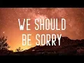Download Lagu Axel Johansson - We Should Be Sorry (Lyrics)