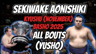 Sekiwake Now Ozeki Aonishiki Yusho Kyushu November Basho 2025 ALL Bouts