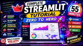 Complete Streamlit Tutorial for Beginners to Advanced Build Stunning Python Web Apps
