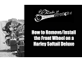 How to Remove and Install The Front Wheel on a Harley Softail Deluxe
