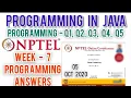 Nptel Java Week 7 Programming Assignment Answers Programming in Java Week 7 Q1 to Q5 Answers 2020