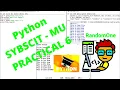 Python Programming - Practical 6