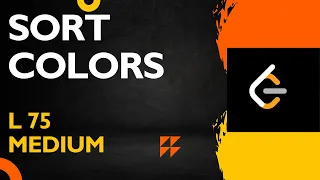 SORT COLORS TWO POINTERS LEETCODE 75 DSAINJS