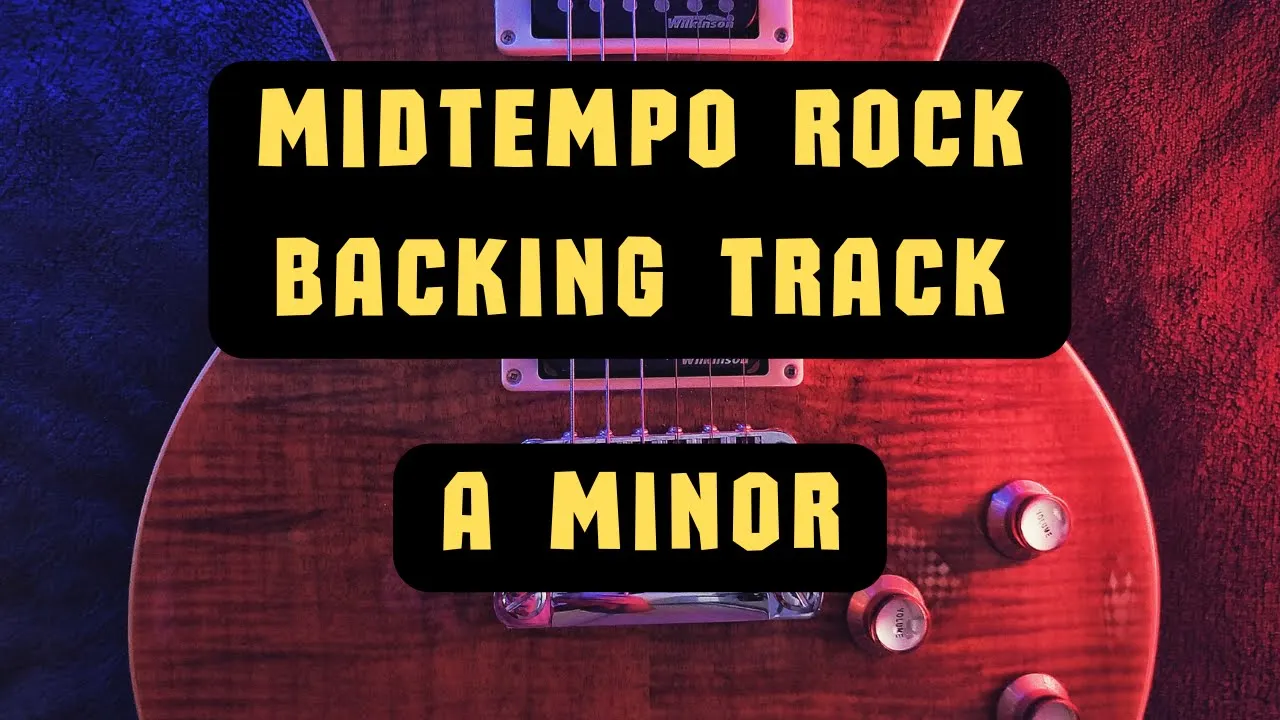 Midtempo Rock Backing Track A Minor