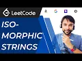 Isomorphic Strings LeetCode 205 Full solution using a HashMap Easy to understand