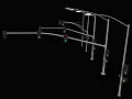 Retro and Low Poly San Diego Traffic Signal Set Animation Test