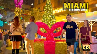 christmas in miami brickell u0026 downtown night vibes in 4k