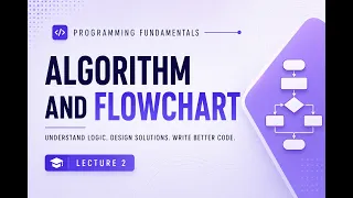 Algorithm and Flowchart Explained Programming Fundamentals - Lecture 2
