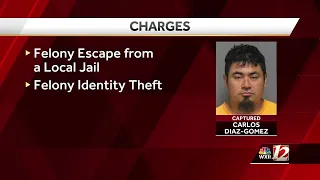 Guilford Co improperly released inmate arrested again on felony escape identity theft charges