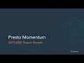 Presto Past Present Future Birth of Starburst UDEM online meetup 9-23-2020