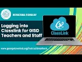 Logging into ClassLink for GISD Teachers Staff