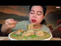 Download Lagu Pedas gurih,bakso urat isi tetelan lemak sapi sambal rawit satu mangkok MUKBANG 