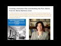Creating a Semester Plan and Working the Plan Advice from Dr Maria Martinez-Cosio
