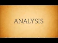 ADDIE Analysis phase