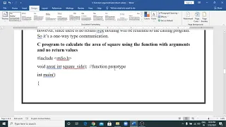 C function argument and return values