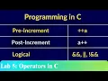 Understanding Pre-Increment Post-Increment and Logical Operators in C
