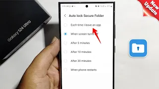 How to automatically lock Secure Folder Samsung Galaxy S24 S24 S24 Ultra