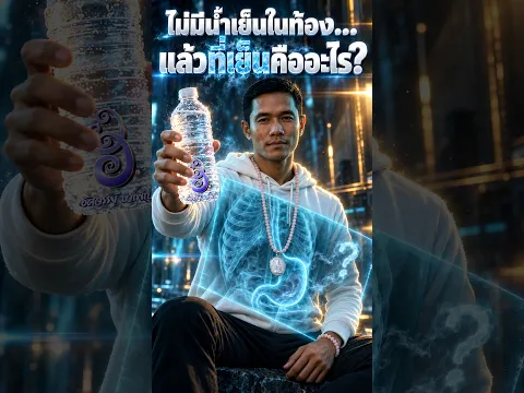 ไม่มีน้ำเย็นอยู่ในท้องหรอก… แล้วที่เย็นคืออะไร? | #อัศจรรย์บำเพ็ญ #shorts