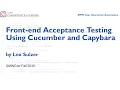 14 - Front-end Acceptance Testing using Cucumber and Capybara