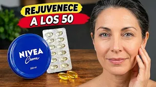 REJUVENE DESPUES DE LOS 50 AÑOS CON CREMA NIVEA Y ESTO.