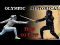 Olympic Saber Fencing vs HEMA - Different Ways to Cut