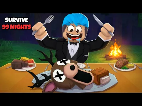 Video Thumbnail: KUMAIN KAMI NG DEER SA FOREST | Roblox | SURVIVE 99 NIGHTS in the FOREST