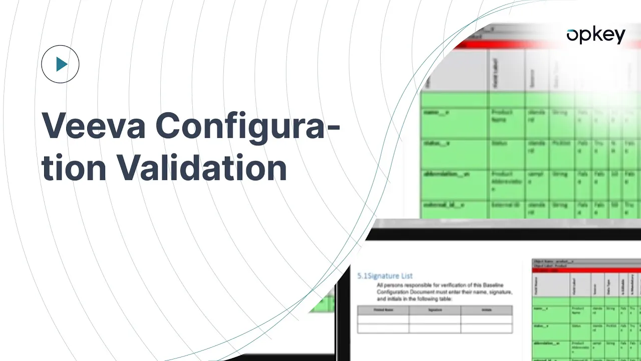 Veeva Configuration Validation