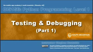 Python 00G Debugging part 1