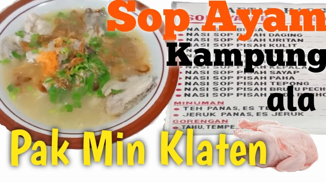 Resep SOP AYAM KLATEN | ASLI segernya