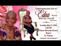 A Service of Thanksgiving for Edna Taylor