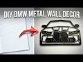 How to make BMW M4 wall decor with paper Budget friendly metal bmw
