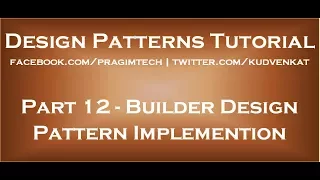 Builder Design Pattern Implementation